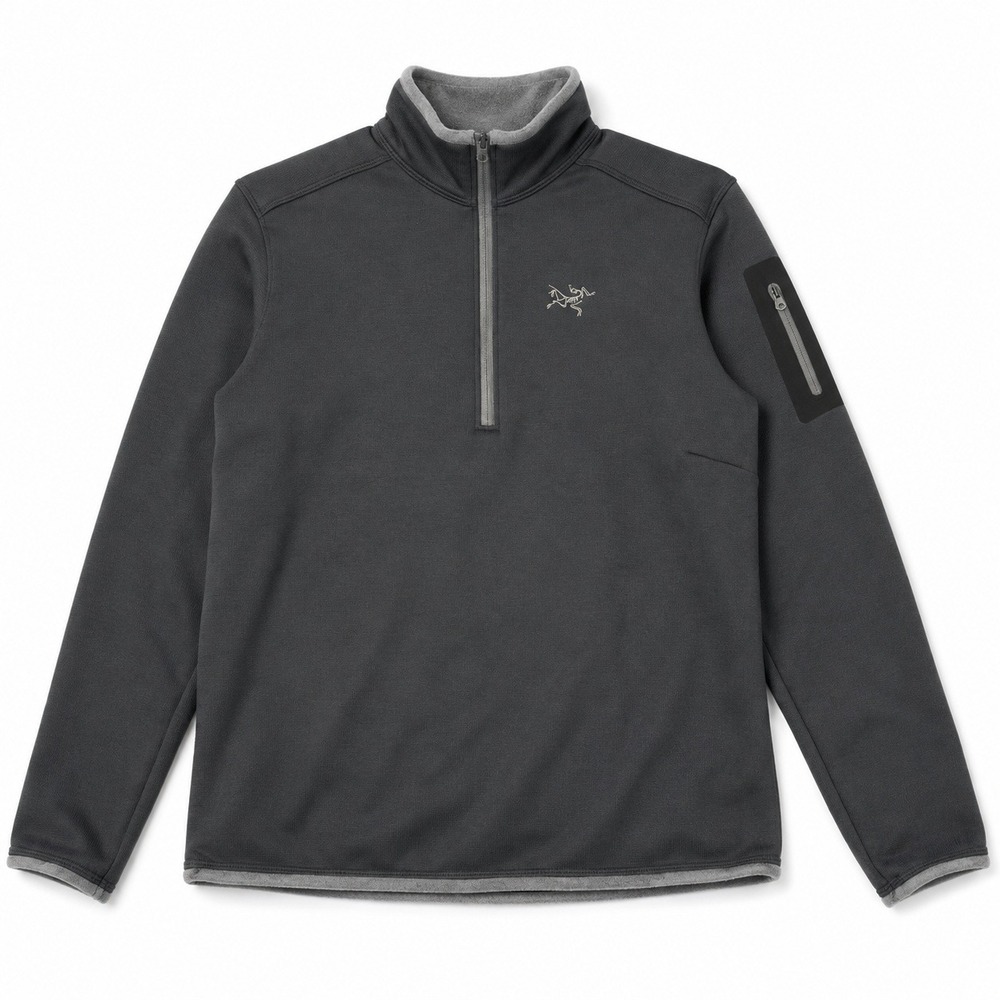 Arc'teryx Polartec 1/4 Zip Fleece Pullover Black Women's Large Canada Arcteryx